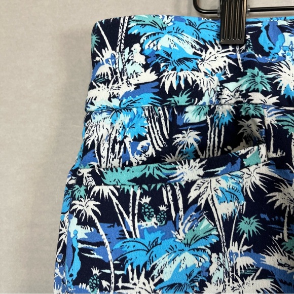 Christopher & Banks Blue Floral Print Capris - Picture 3 of 15
